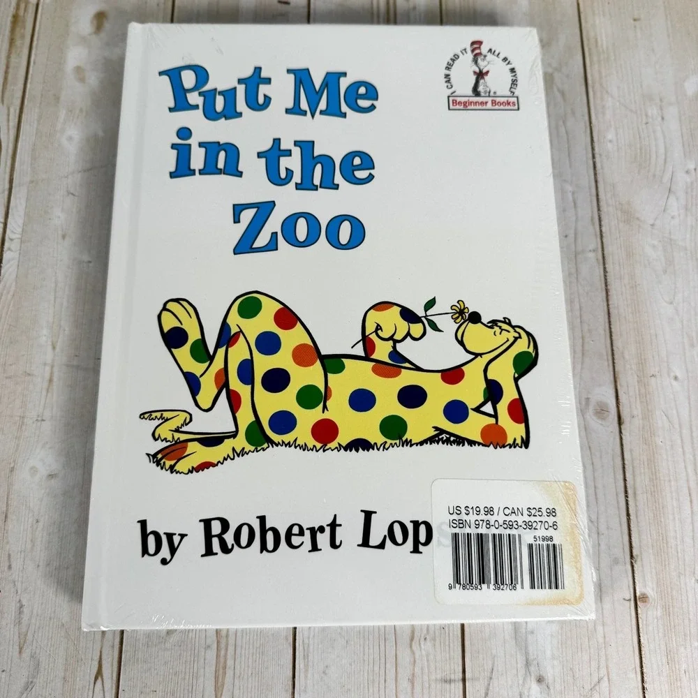 Dr. Seuss Hop on Pop & Put Me in the Zoo Lopshire Sealed Hardcover Beginner Book